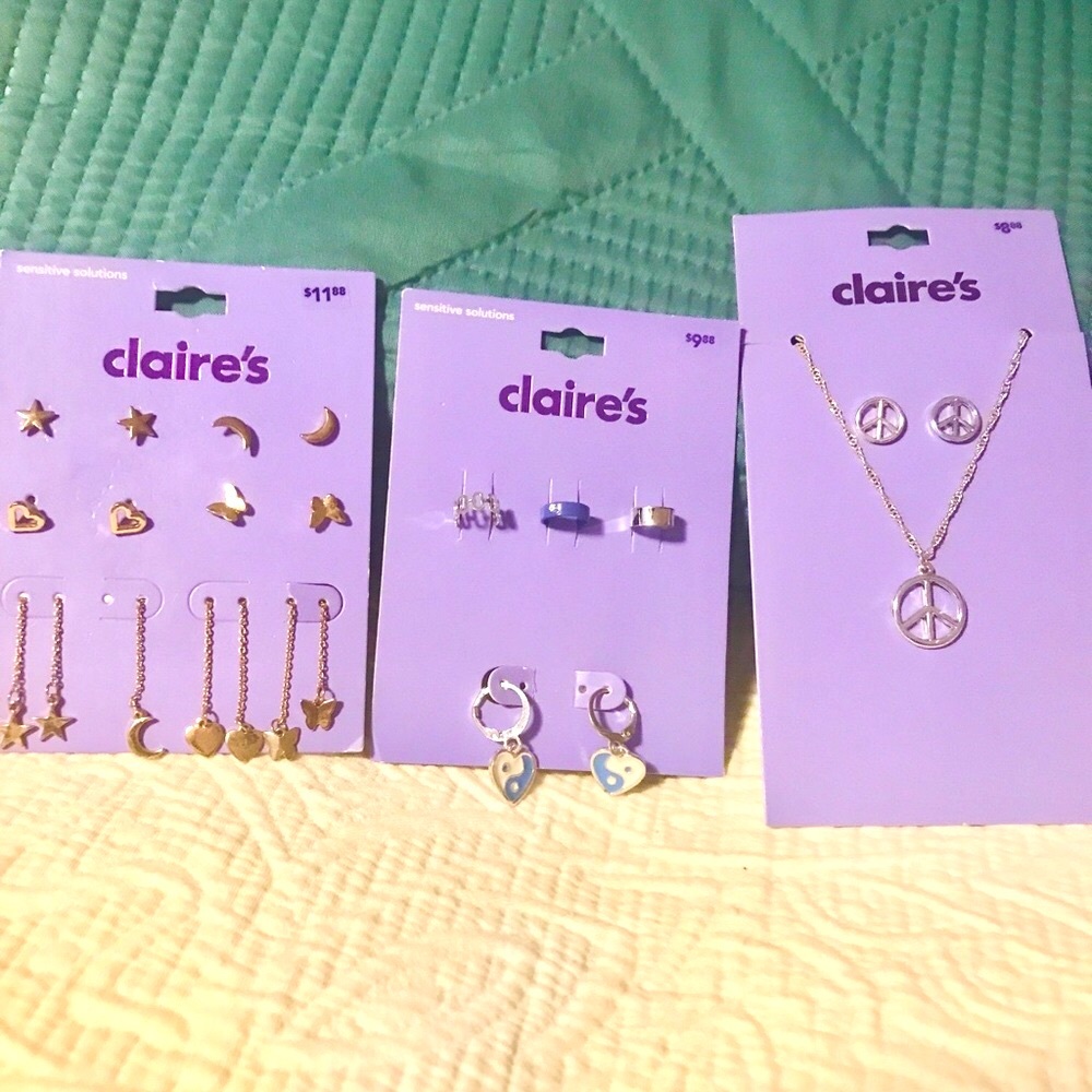 🌻3/$15🌻Claire's NEW Lot Earrings, Necklace Dangles🌻🌻3/ $15